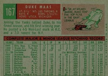 Duke Maas  baseball card collectible - Main Image 2