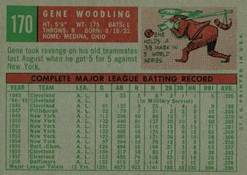Gene Woodling  baseball card collectible - Main Image 2