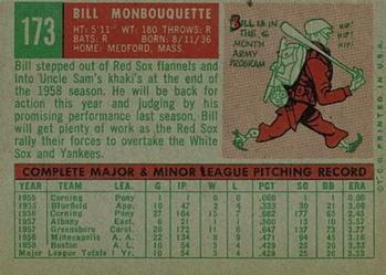 Bill Monbouquette  baseball card collectible - Main Image 2