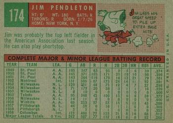 Jim Pendleton  baseball card collectible - Main Image 2