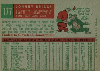 Johnny Briggs  baseball card collectible - Main Image 2