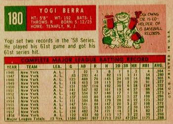 Yogi Berra  baseball card collectible - Main Image 2