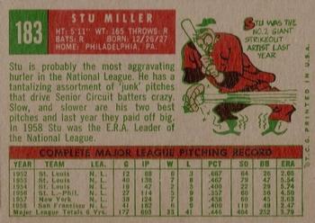 Stu Miller  baseball card collectible - Main Image 2