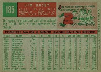 Jim Busby  baseball card collectible - Main Image 2