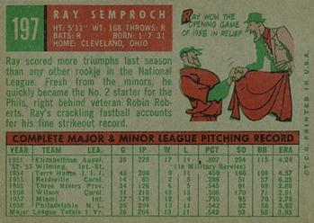 Ray Semproch  baseball card collectible - Main Image 2