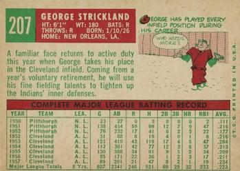 George Strickland  baseball card collectible - Main Image 2