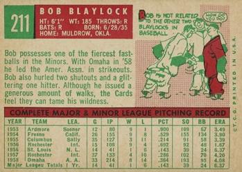 Bob Blaylock  baseball card collectible - Main Image 2