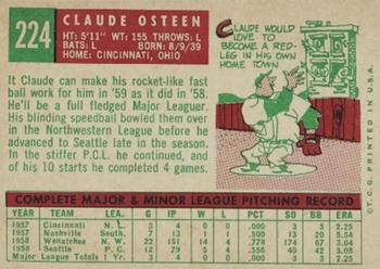 Claude Osteen  baseball card collectible - Main Image 2