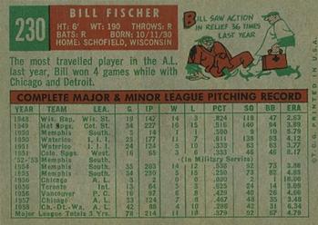 Bill Fischer  baseball card collectible - Main Image 2