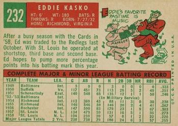 Eddie Kasko  baseball card collectible - Main Image 2