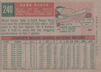 Hank Bauer  baseball card collectible - Main Image 2