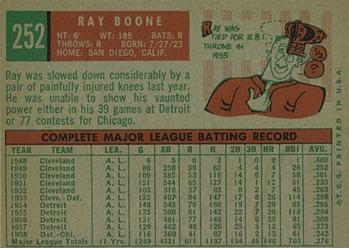 Ray Boone  baseball card collectible - Main Image 2