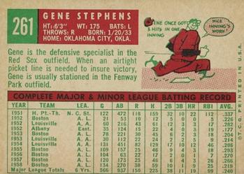 Gene Stephens  baseball card collectible - Main Image 2