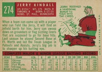 Jerry Kindall  baseball card collectible - Main Image 2