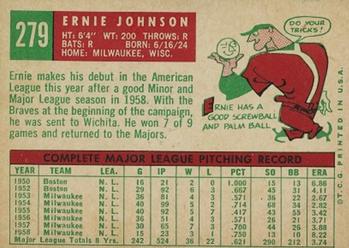 Ernie Johnson  baseball card collectible - Main Image 2