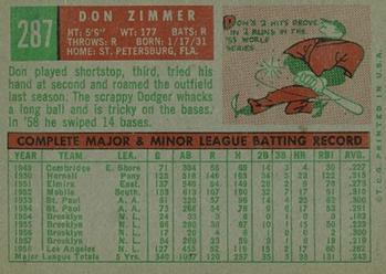 Don Zimmer  baseball card collectible - Main Image 2