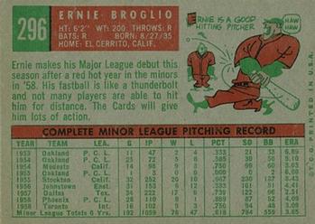 Ernie Broglio  baseball card collectible - Main Image 2