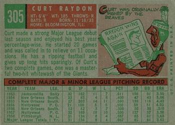 Curt Raydon  baseball card collectible - Main Image 2