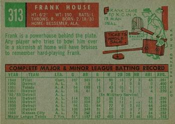 Frank House  baseball card collectible - Main Image 2