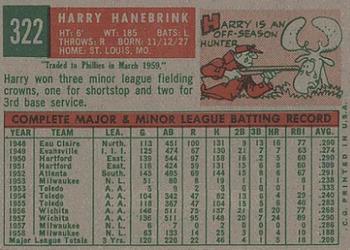 Harry Hanebrink  baseball card collectible - Main Image 2