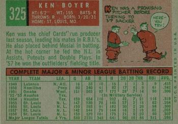 Ken Boyer  baseball card collectible - Main Image 2
