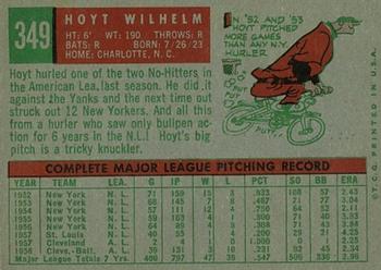 Hoyt Wilhelm  baseball card collectible - Main Image 2