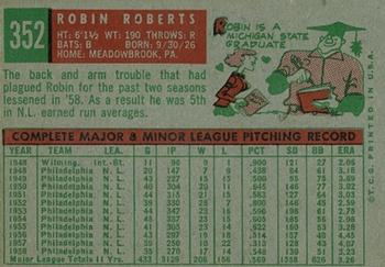 Robin Roberts  baseball card collectible - Main Image 2