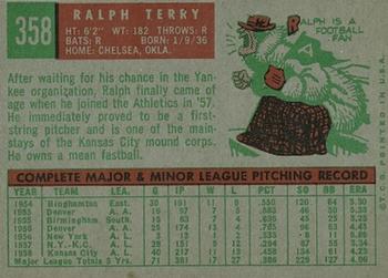 Ralph Terry  baseball card collectible - Main Image 2