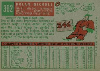 Dolan Nichols  baseball card collectible - Main Image 2