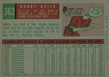 Bobby Avila  baseball card collectible - Main Image 2