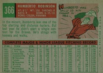 Humberto Robinson  baseball card collectible - Main Image 2