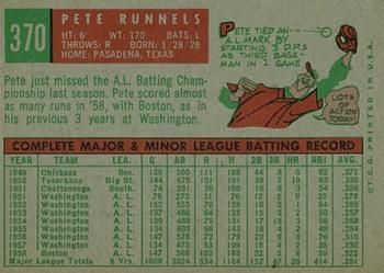 Pete Runnels  baseball card collectible - Main Image 2