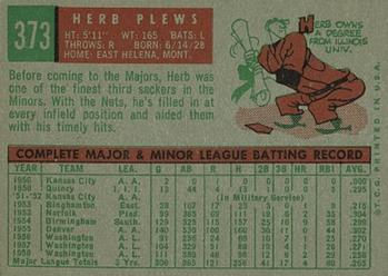 Herb Plews  baseball card collectible - Main Image 2