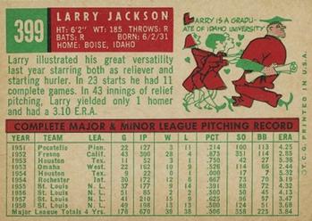 Larry Jackson  baseball card collectible - Main Image 2