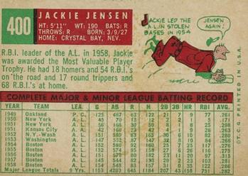 Jackie Jensen  baseball card collectible - Main Image 2