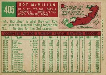 Roy McMillan  baseball card collectible - Main Image 2