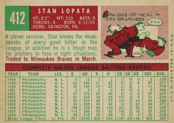 Stan Lopata  baseball card collectible - Main Image 2