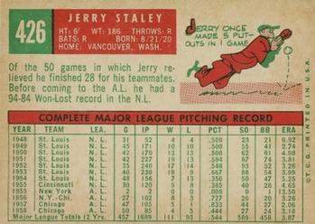 Jerry Staley  baseball card collectible - Main Image 2