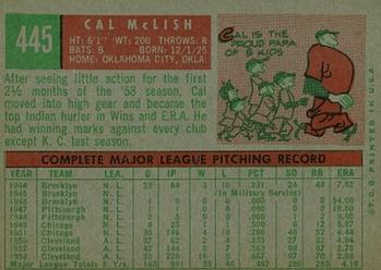 Cal McLish  baseball card collectible - Main Image 2
