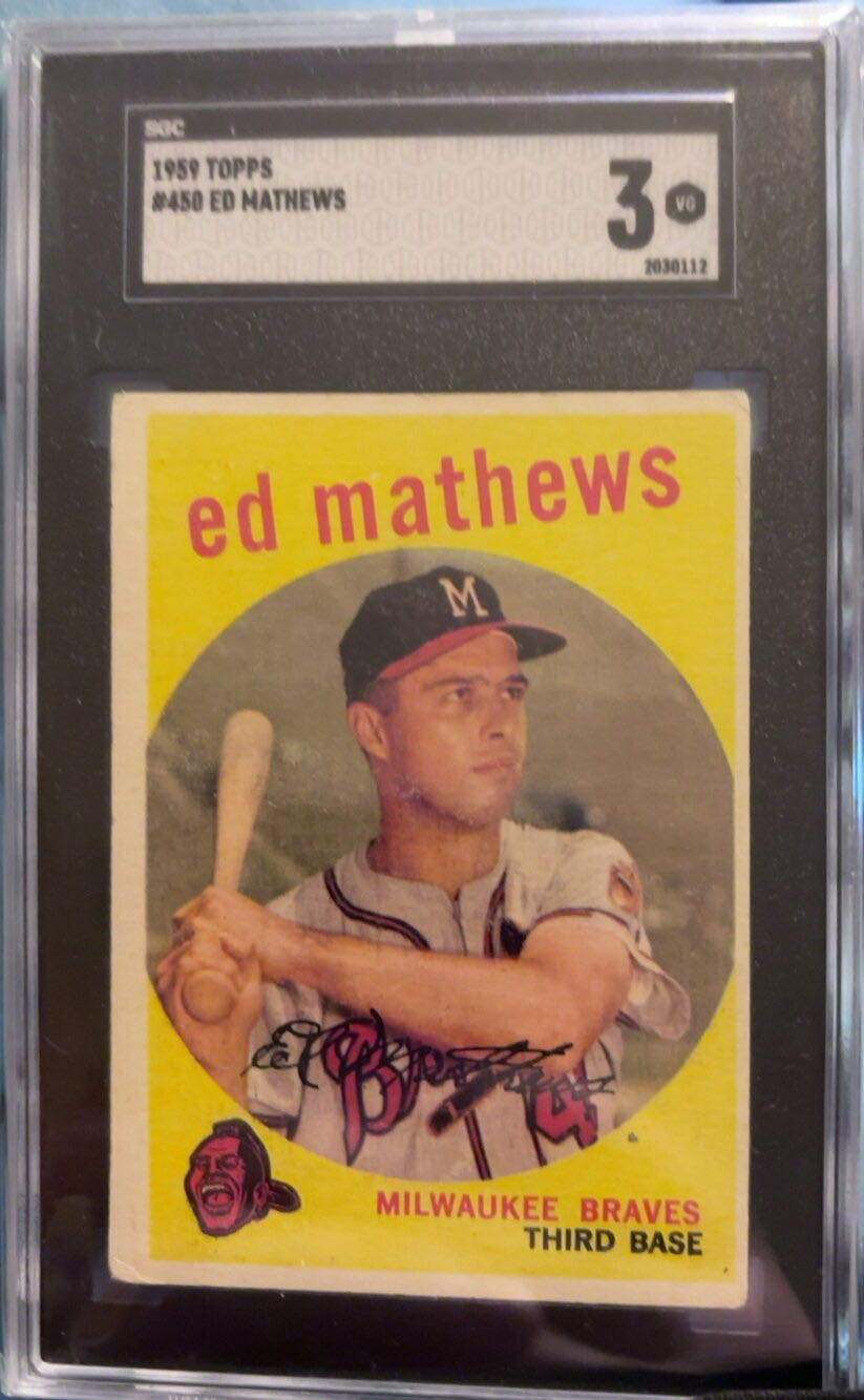 Ed Mathews  baseball card collectible - Main Image 4