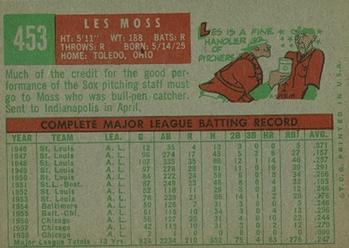 Les Moss  baseball card collectible - Main Image 2
