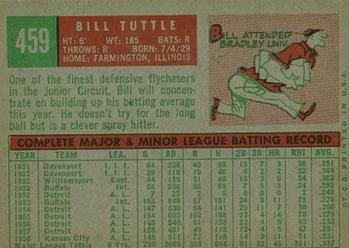 Bill Tuttle  baseball card collectible - Main Image 2