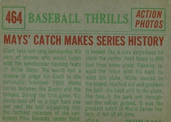 Willie Mays  baseball card collectible - Main Image 2