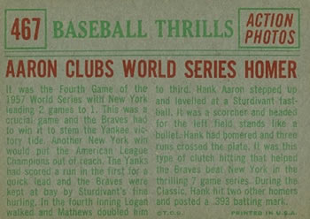 Hank Aaron  baseball card collectible - Main Image 2