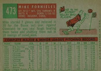 Mike Fornieles  baseball card collectible - Main Image 2