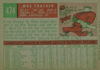 Moe Thacker  baseball card collectible - Main Image 2