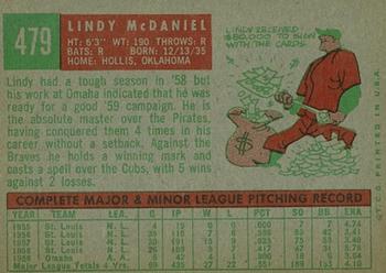 Lindy McDaniel  baseball card collectible - Main Image 2