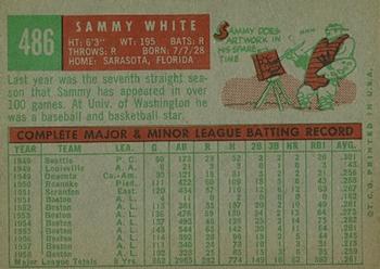 Sammy White  baseball card collectible - Main Image 2