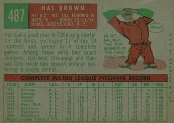 Hal Brown  baseball card collectible - Main Image 2