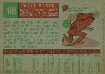 Walt Moryn  baseball card collectible - Main Image 2